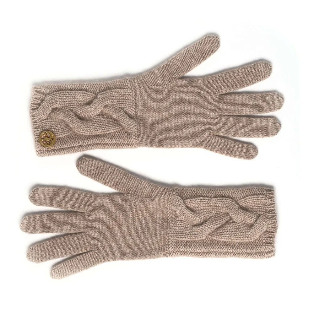Hnědé kašmírové rukavice Bel cashmere Lela v:972340