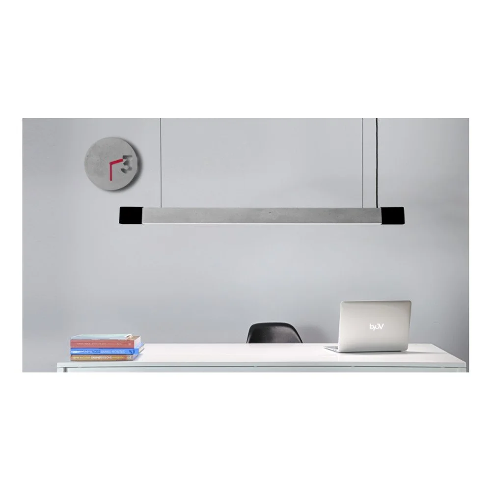 Betonové zářivkové svítidlo od Jakuba Velínského No. 3, délka 125 cm v:963472