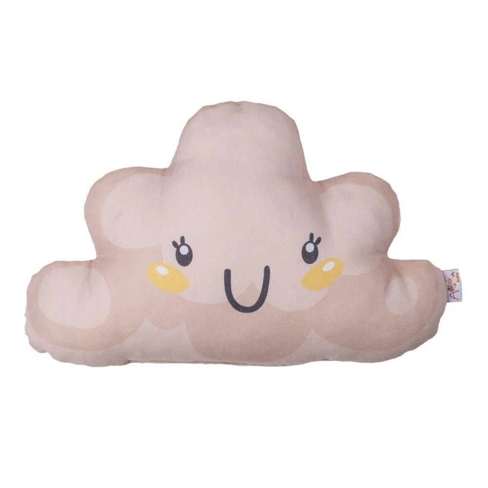 Světle růžový dětský polštářek s příměsí bavlny Mike & Co. NEW YORK Pillow Toy Hurro, 21 x 40 cm v:1285022