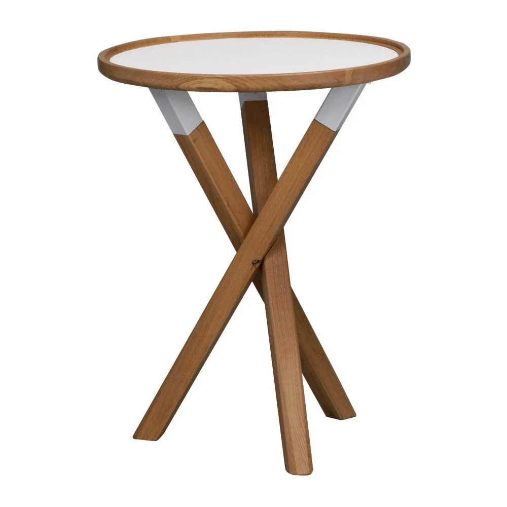Přírodní dubový stolek Folke Sphinx, ⌀ 50 cm v:794870