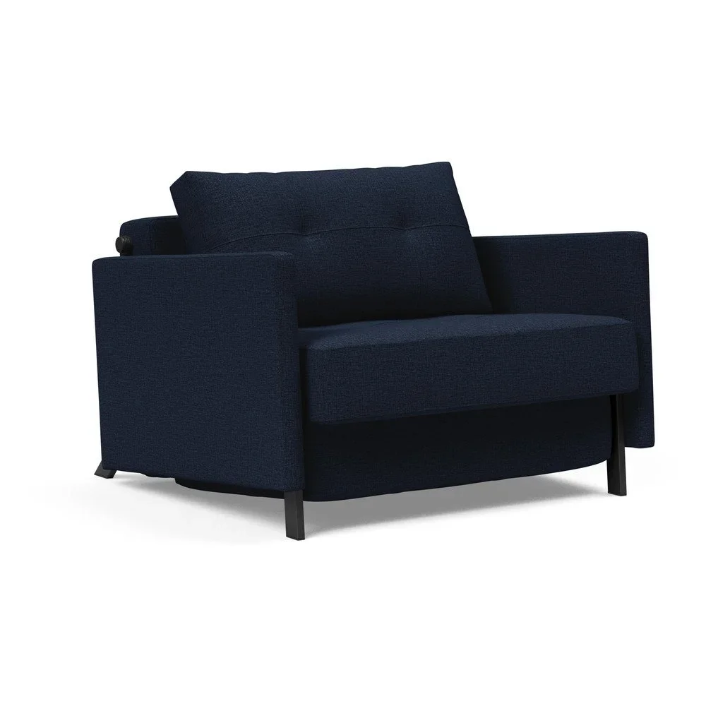 Tmavě modré rozkládací křeslo Innovation Cubed With Arms Mixed Dance Blue v:1152704