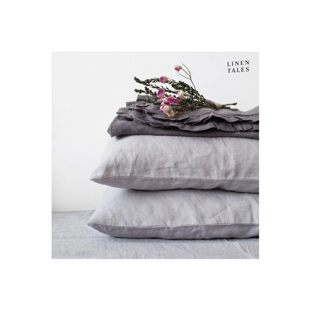 Lněný povlak na polštář 80x80 cm Light Grey – Linen Tales v:1538258