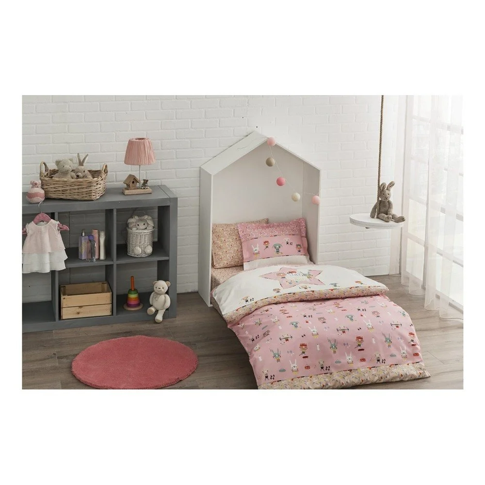 Set bavlněného dětského povlečení s prostěradlem Rosie, 100 x 150 cm v:1114944