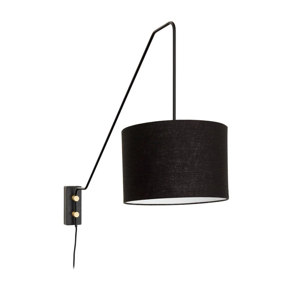 Černé nástěnné svítidlo ø 25 cm Jex – Kave Home v:1758818
