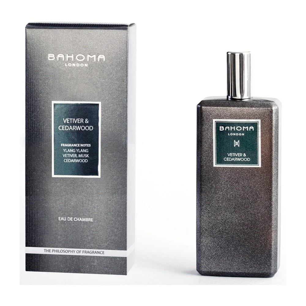 Interiérový sprej s vůní cedrového dřeva a vetiveru Bahoma London, 100 ml v:706326