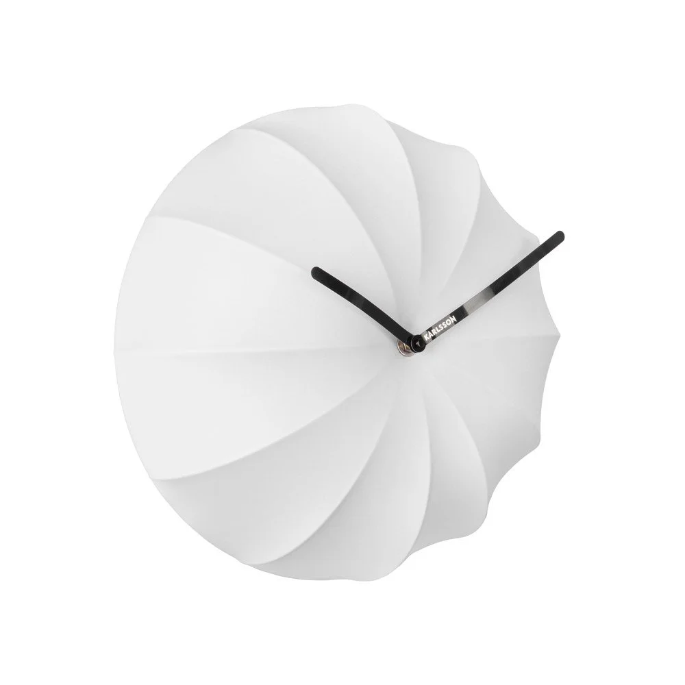 Bílé nástěnné hodiny Karlsson Stretch, ø 40 cm v:1367859