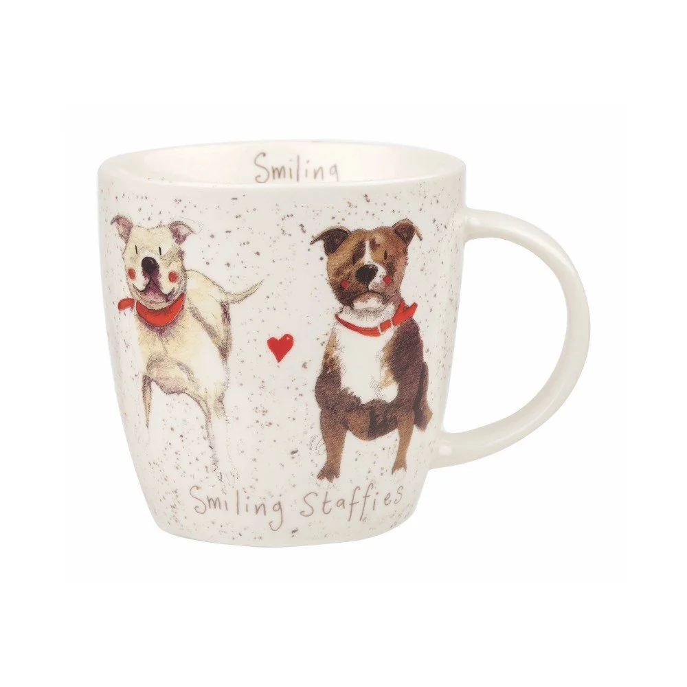 Porcelánový hrnek Churchill China Dog Staffie, 390 ml v:941740