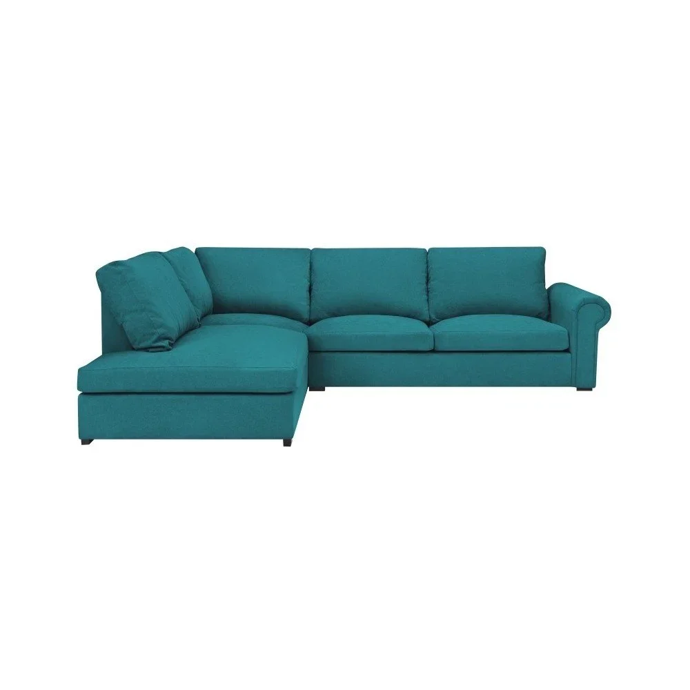 Tyrkysová rohová pohovka Windsor & Co Sofas Hermes, levý roh v:1096658