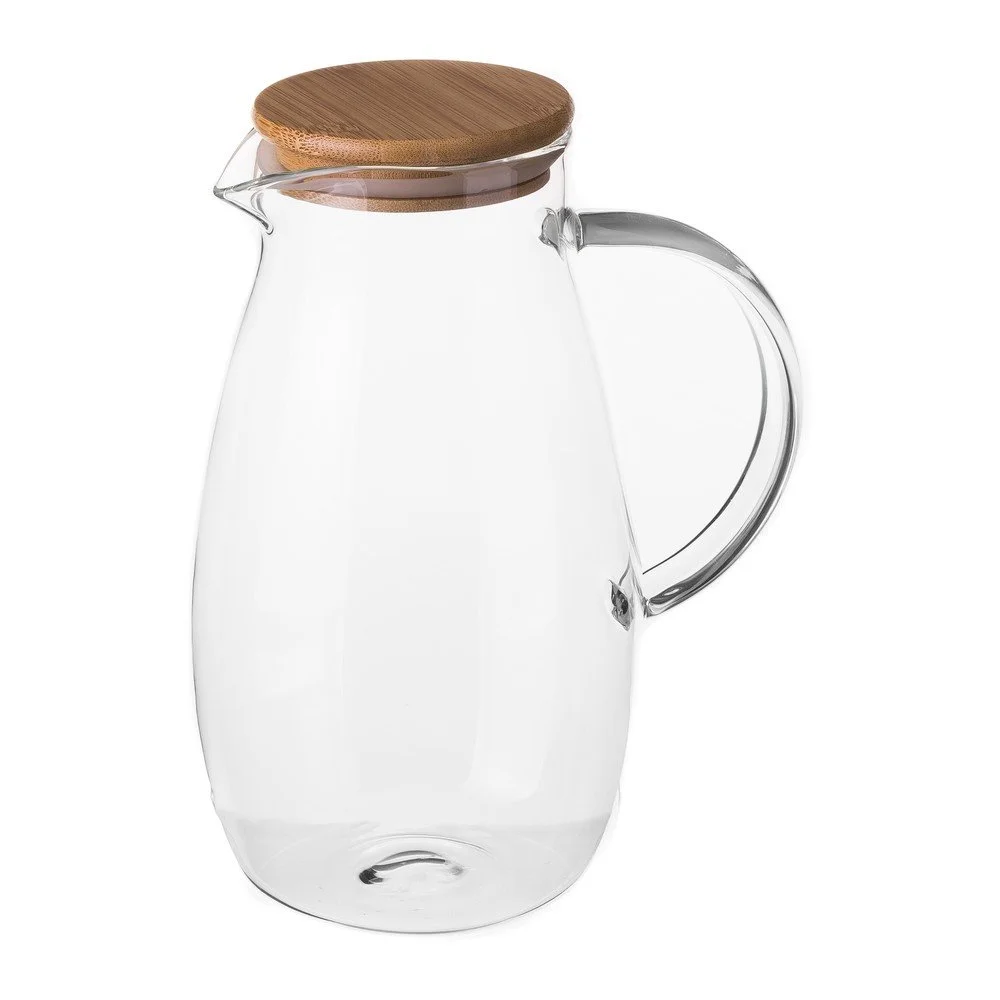 Skleněný džbán s bambusovým víčkem Unimasa Bamboo, 1,6 l v:1327842