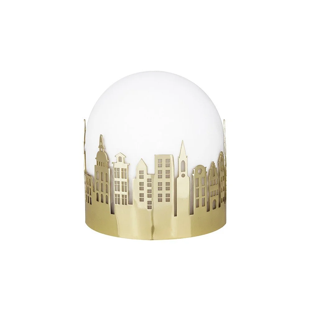Stolní lampa v barvě mosazi Globen Lighting Smallvile, ø 13 cm v:1215002