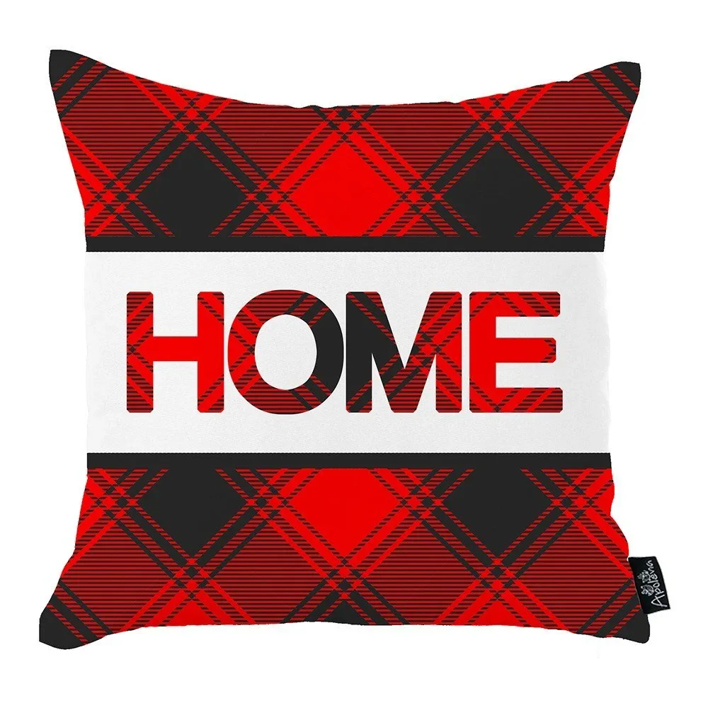 Červený vánoční povlak na polštář Mike & Co. NEW YORK Honey Christmas Home, 45 x 45 cm v:1315854
