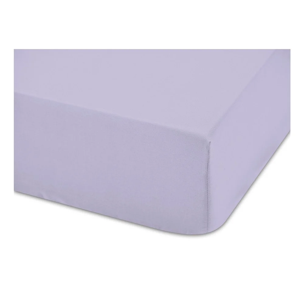 Fialové bavlněné elastické prostěradlo Boheme Basic, šířka 135 cm v:974938