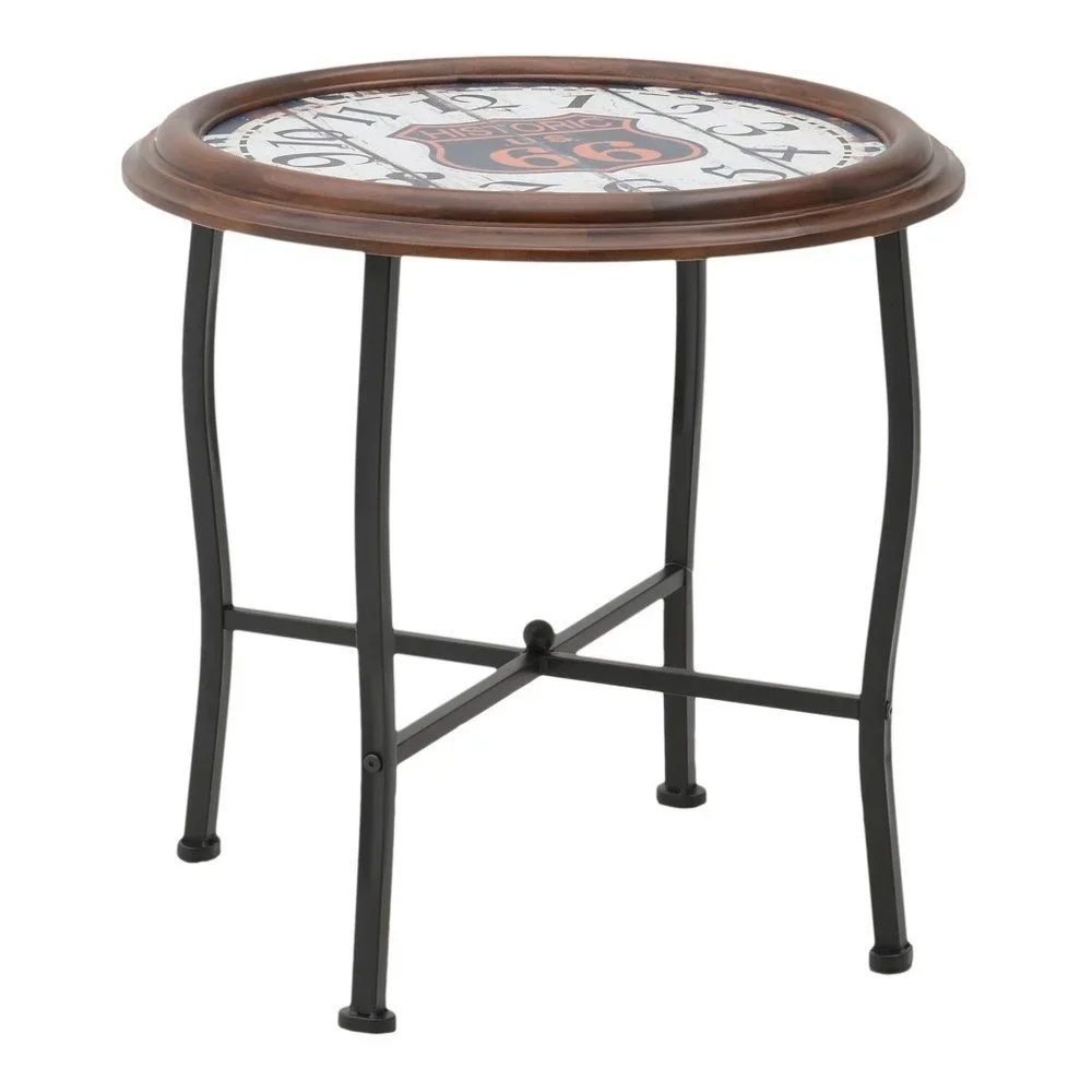 Odkládací stolek InArt Clock, 60 x 60 cm v:763184