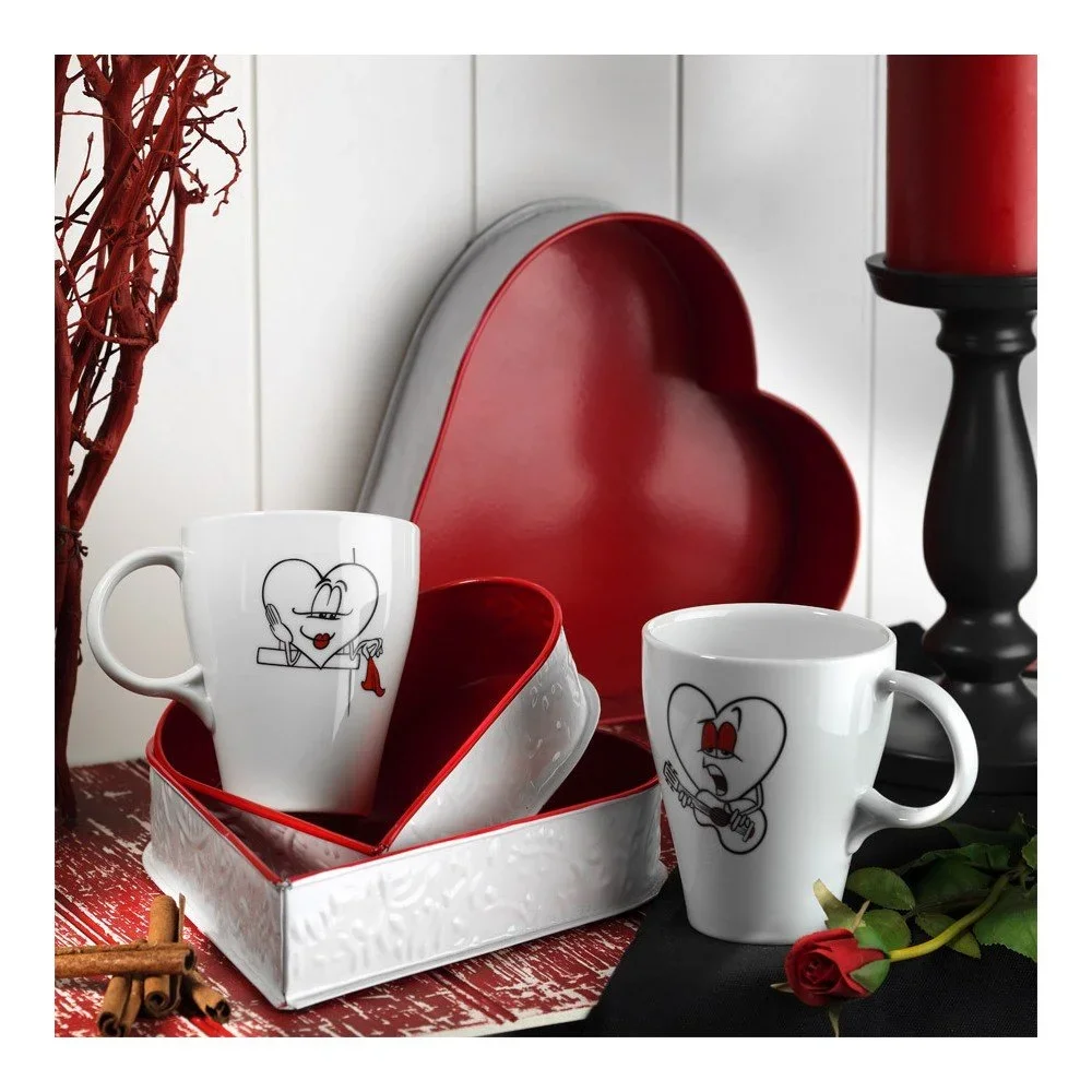 Sada 2 porcelánových hrnků In Love v:1268530