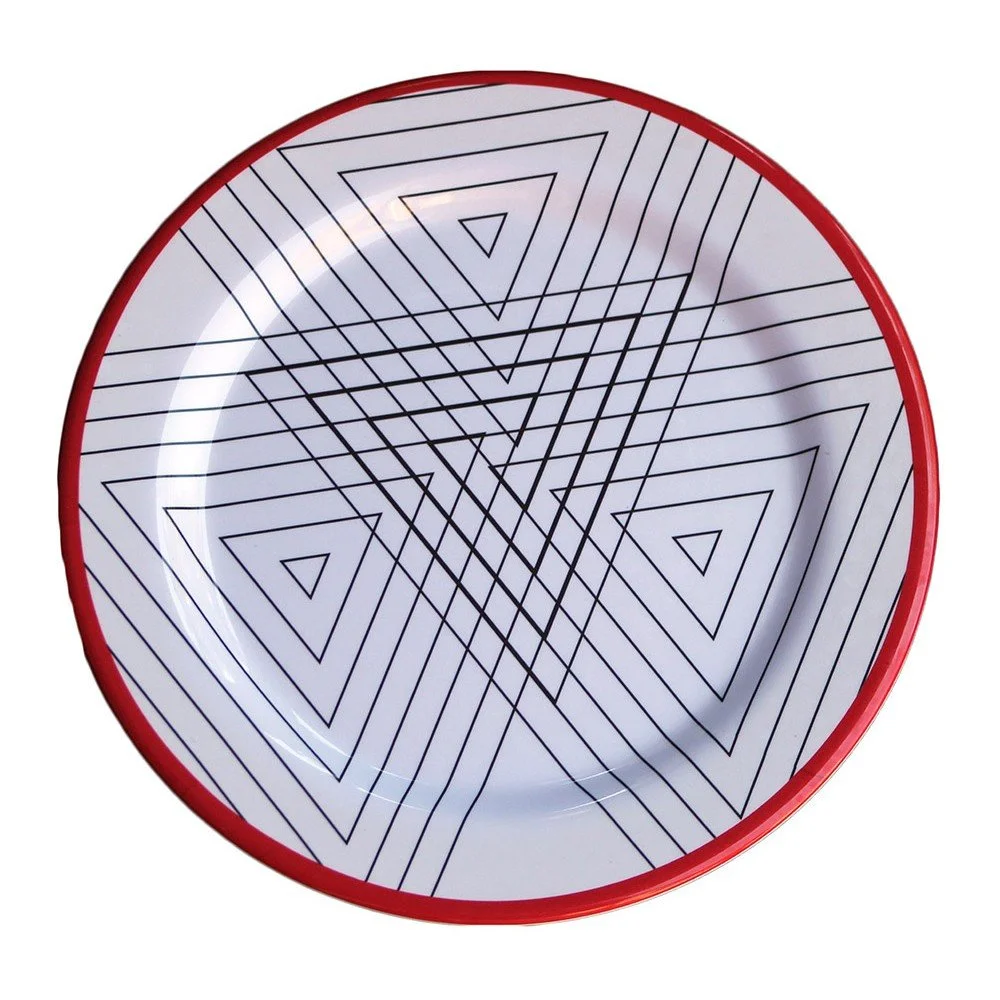 Sada 6 melaminových talířů Sunvibes Maillon Rouge, Ø 25 cm v:1059510
