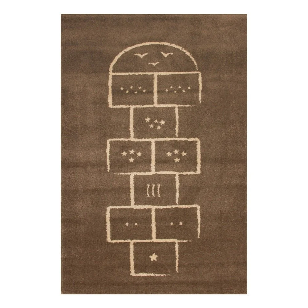 Hnědý koberec Art For Kids Hopscotch, 135 x 190 cm v:826034