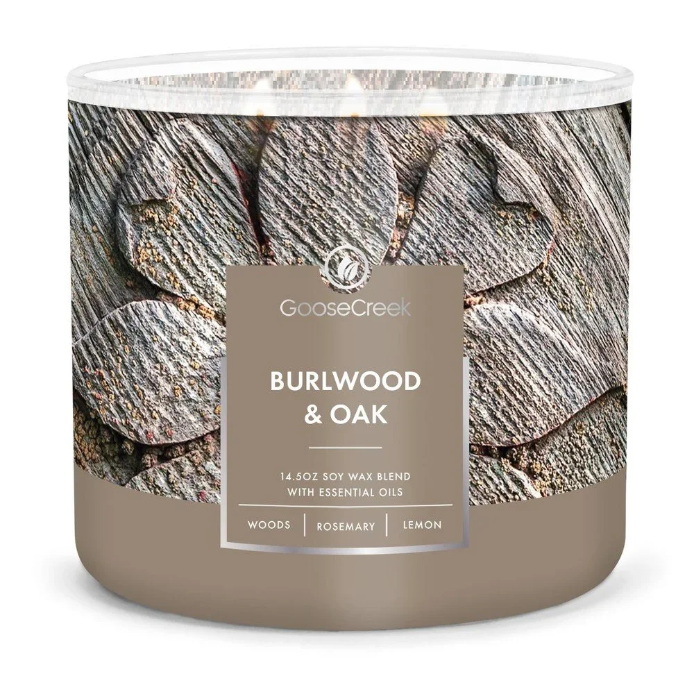 Vonná svíčka v dóze Goose Creek Burlwood and Oak, 35 hodin hoření v:1404677