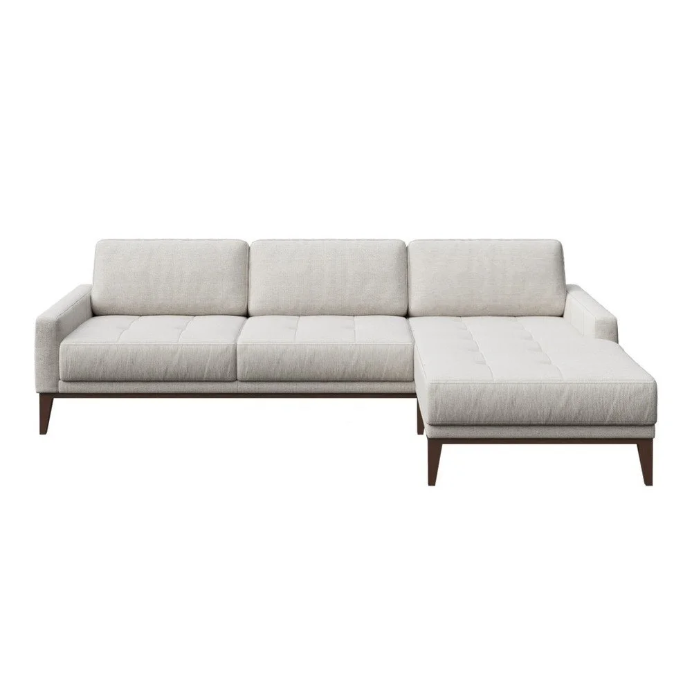 Krémová rohová pohovka MESONICA Musso Tufted, pravý roh v:964228