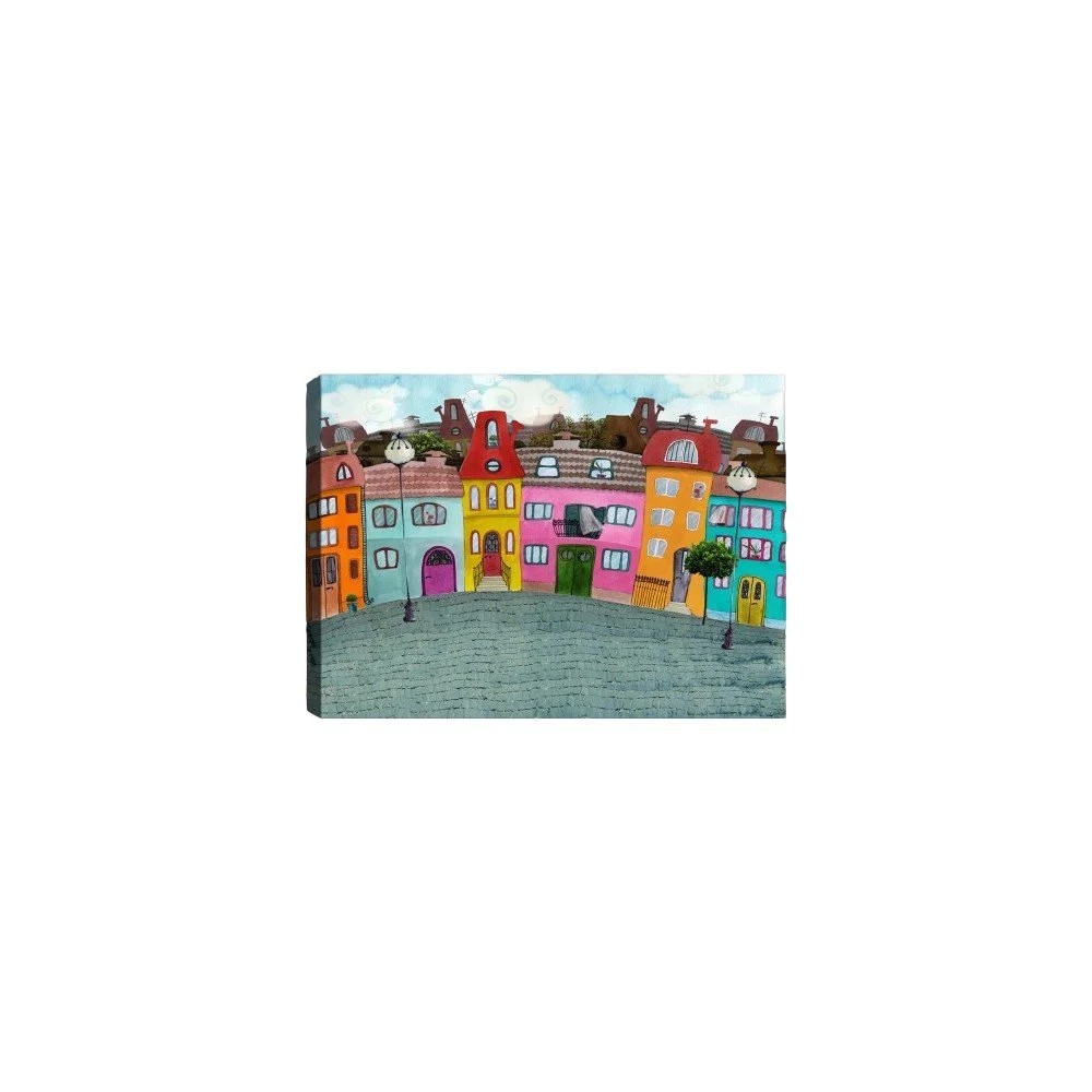 Obraz Tablo Center Fun Houses, 70 x 50 cm v:1240870