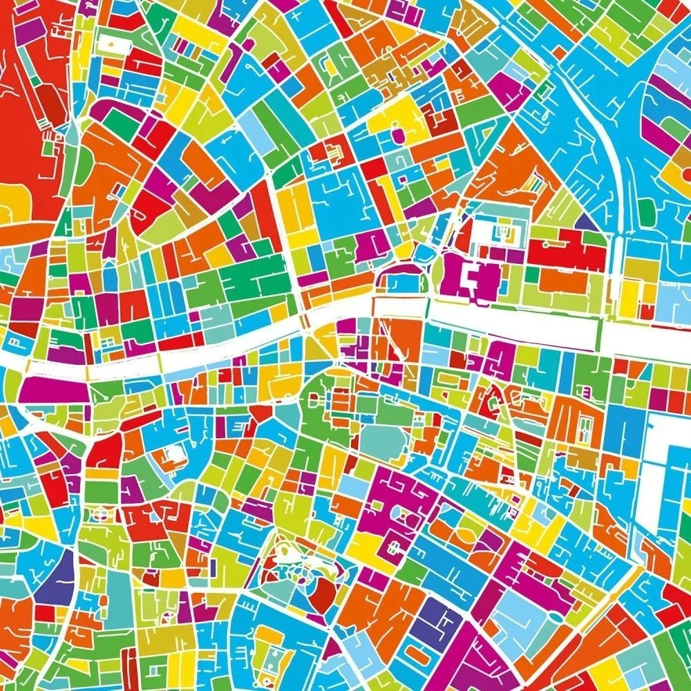 Obraz Maps Dublin, 60 x 60 cm v:959014