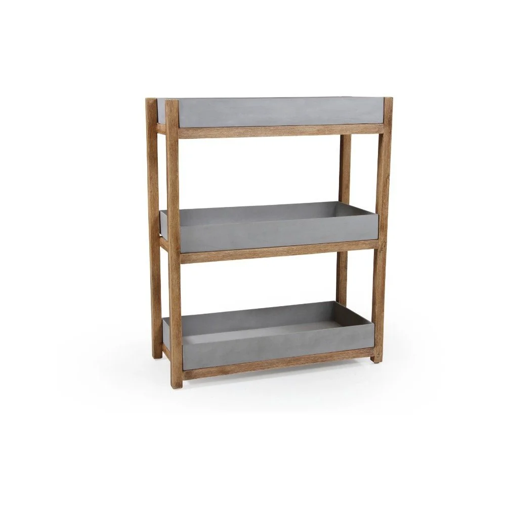 Zahradní police na květináče Brafab Woodford, výška 98 cm v:1078108