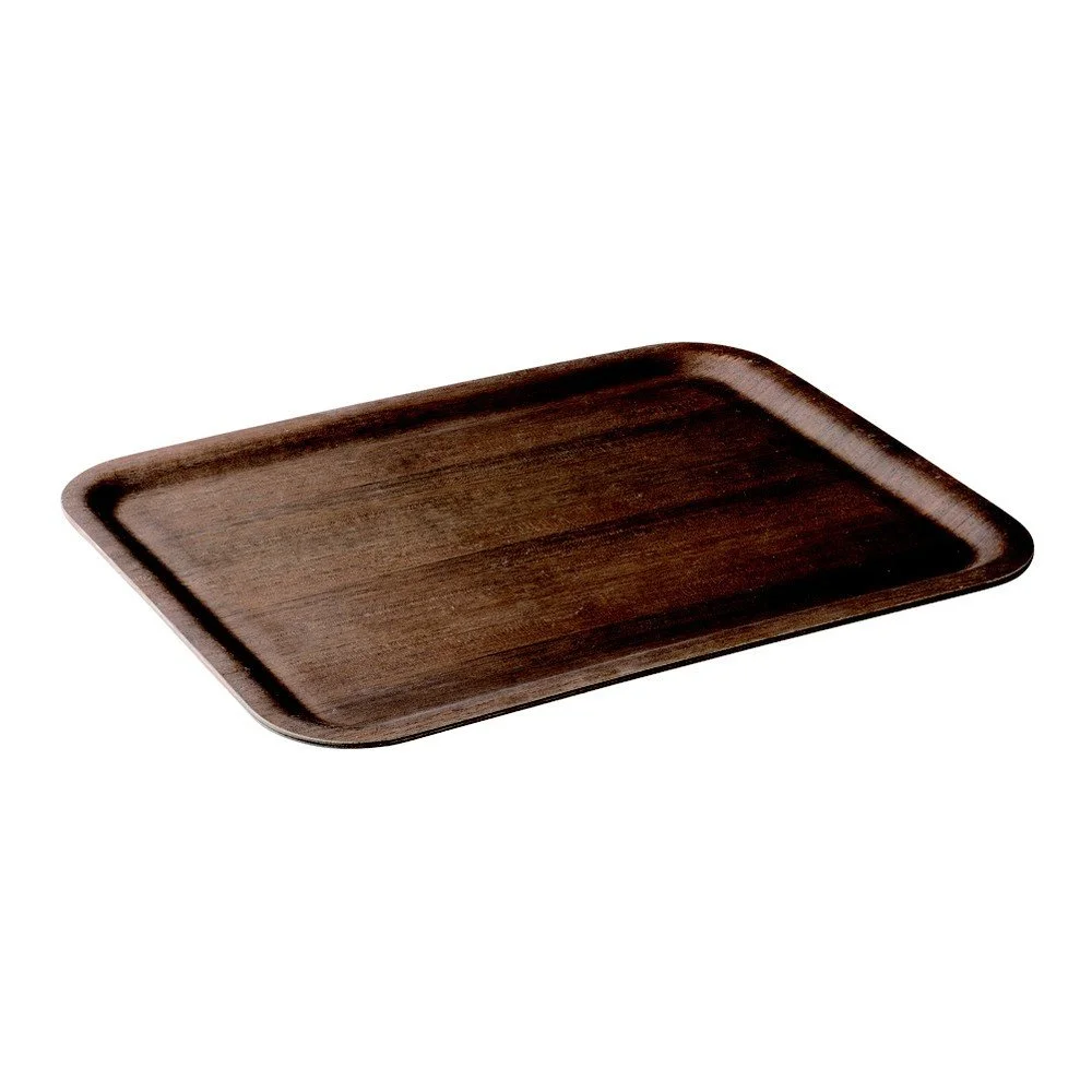 Protiskluzový dřevěný servírovací podnos Kinto Teak, 43 x 33 cm v:693792