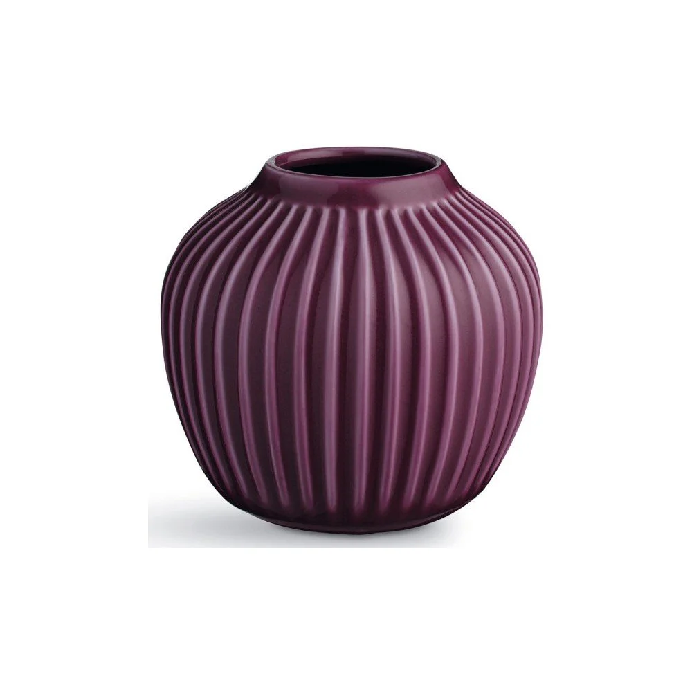 Fialová kameninová váza Kähler Design Hammershoi, výška 12,5 cm v:892862