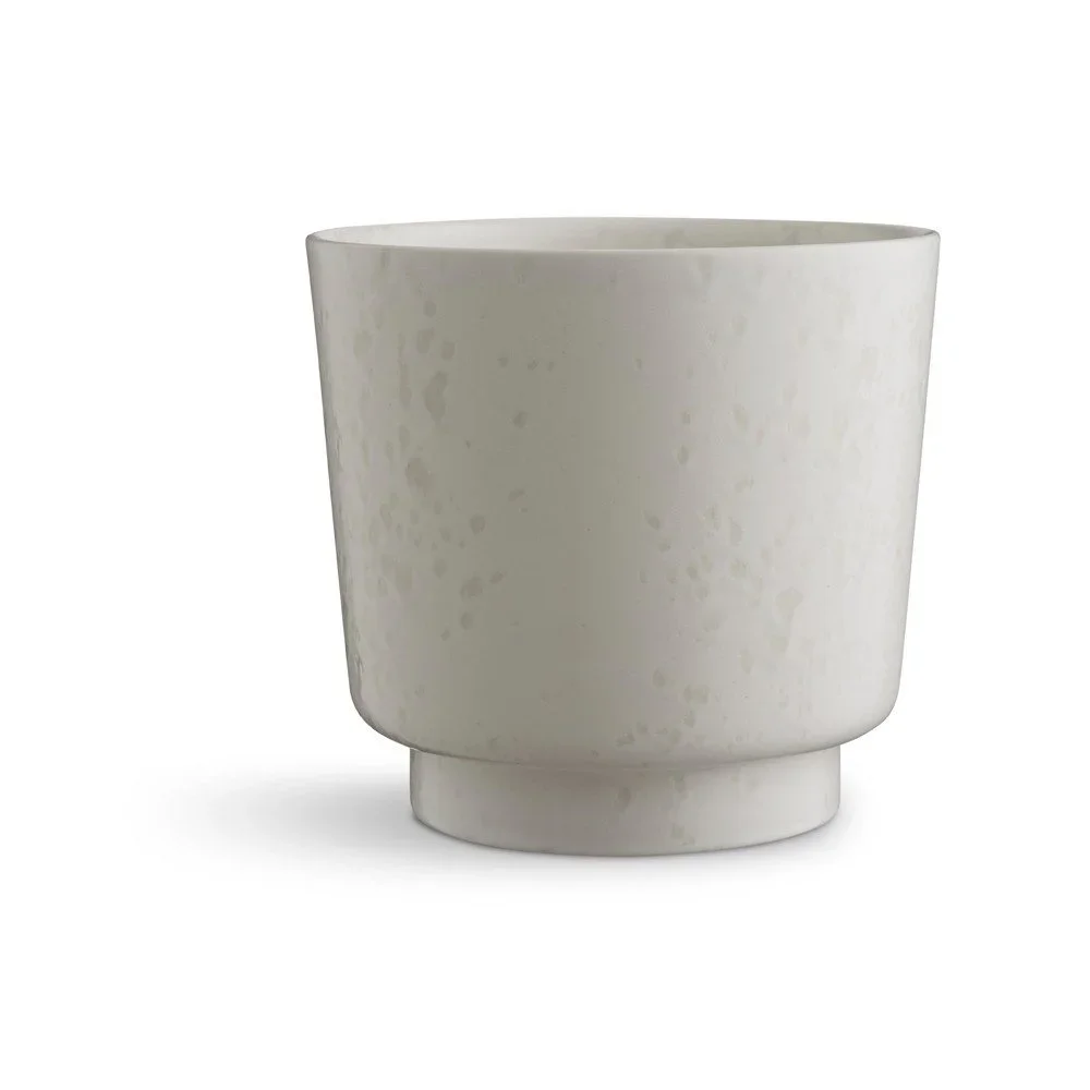 Bílý kameninový květináč Kähler Design Ombria, ⌀ 18,5 cm v:1301528