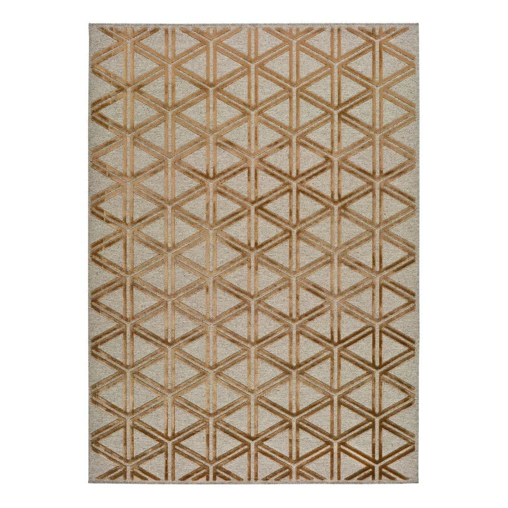 Šedo-oranžový koberec Universal Lana Triangle, 120 x 170 cm v:1345517