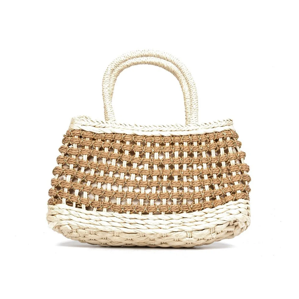 Béžová plážová taška Nina Beratti Amana Beige v:1349089