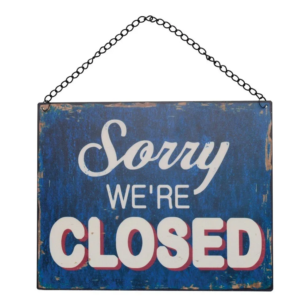 Kovová cedulka Rex London Open Closed v:909854