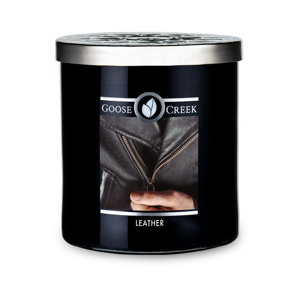 Vonná svíčka ve skleněné dóze Goose Creek Men's Collection Leather, 50 hodin hoření v:1366801