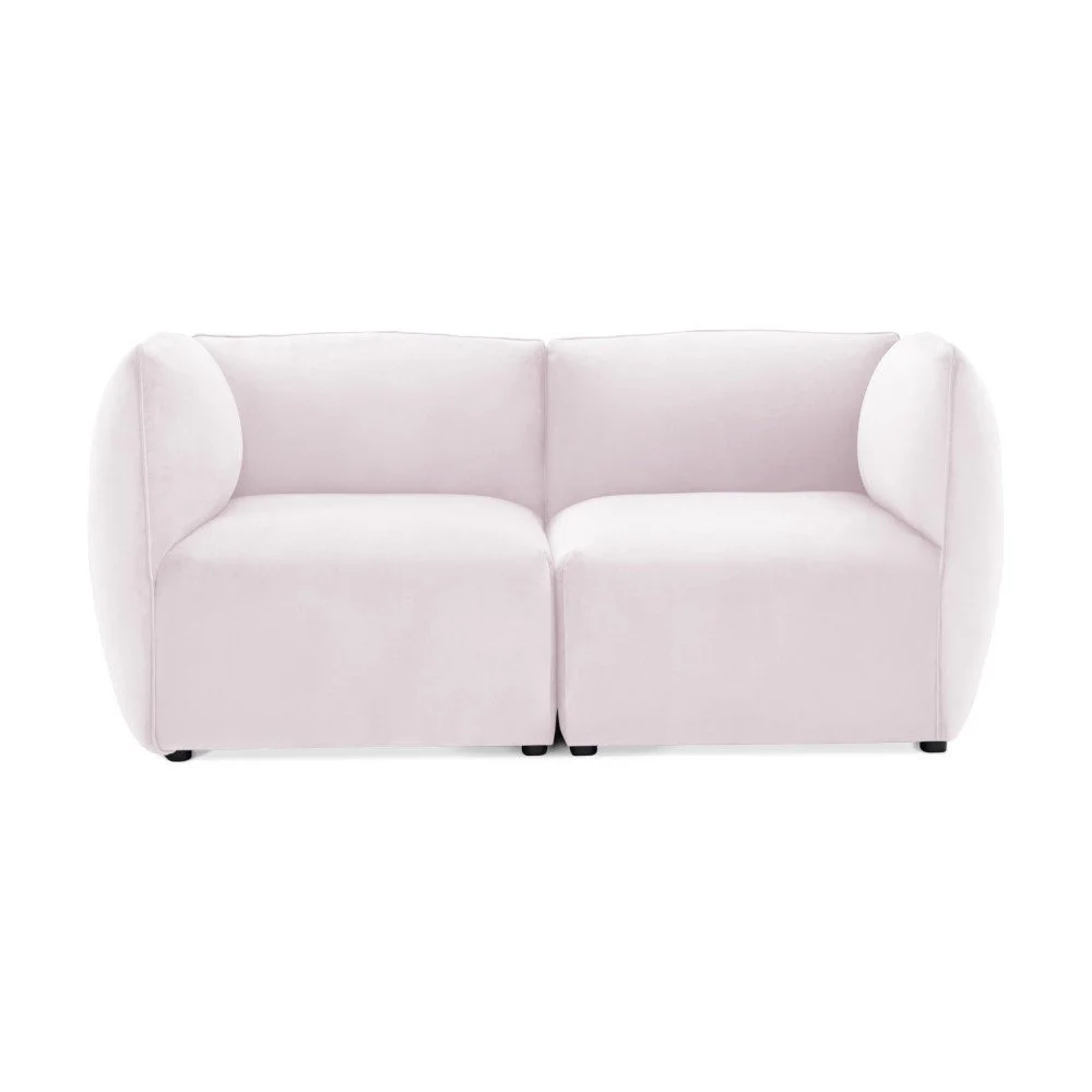 Světle fialová dvoumístná modulová pohovka Vivonita Velvet Cube v:953614