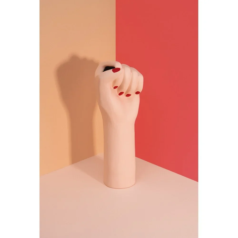 Bílá keramická váza DOIY Girl Power, výška 26 cm v:1344289