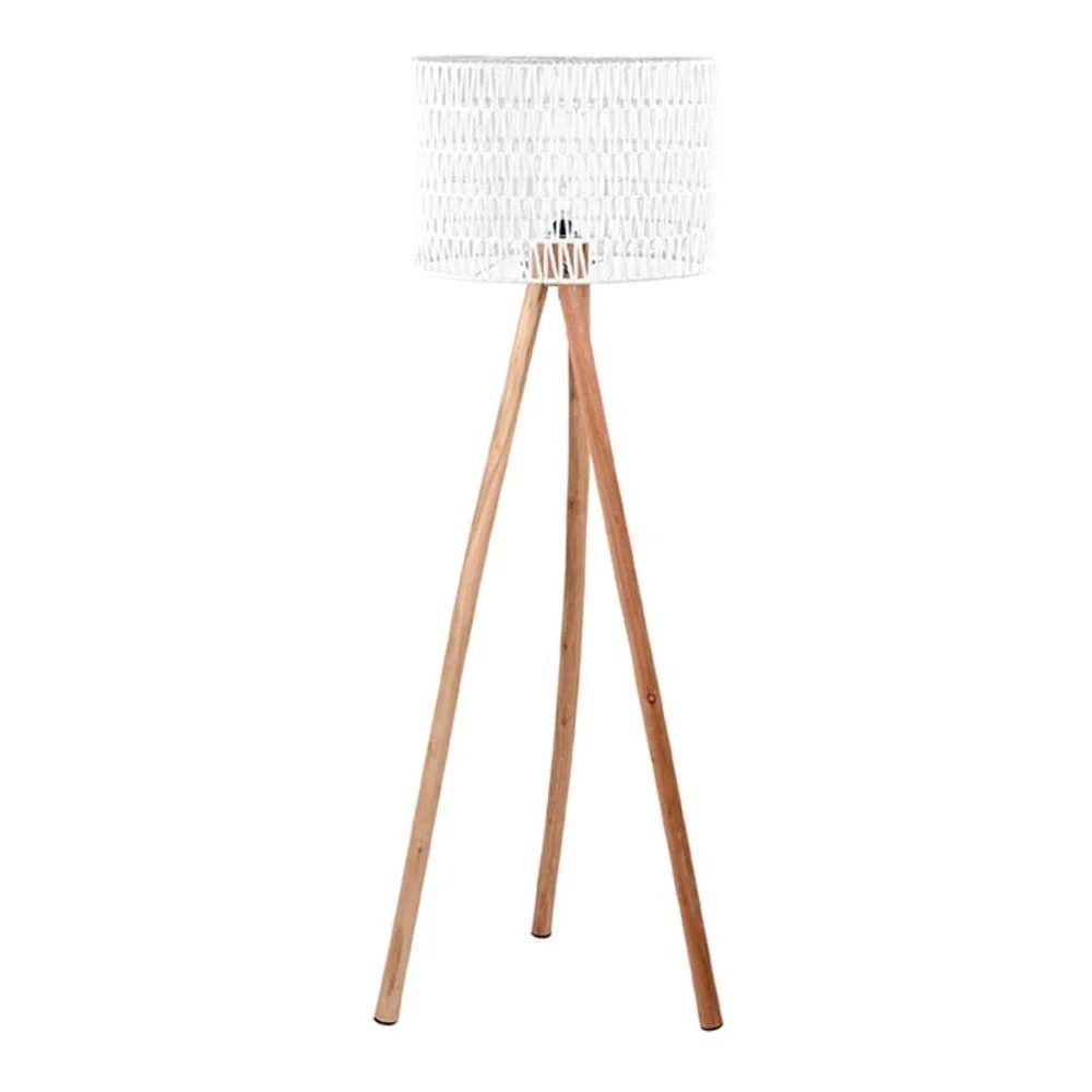 Bílá lampa z mangového dřeva LABEL51 Stripe v:1229138 Bílá lampa z mangového dřeva LABEL51 Stripe v:1229138