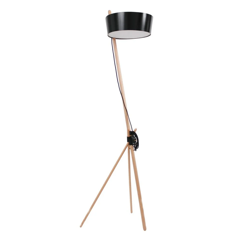 Černá volně stojící lampa Woodendot Ka L v:702482