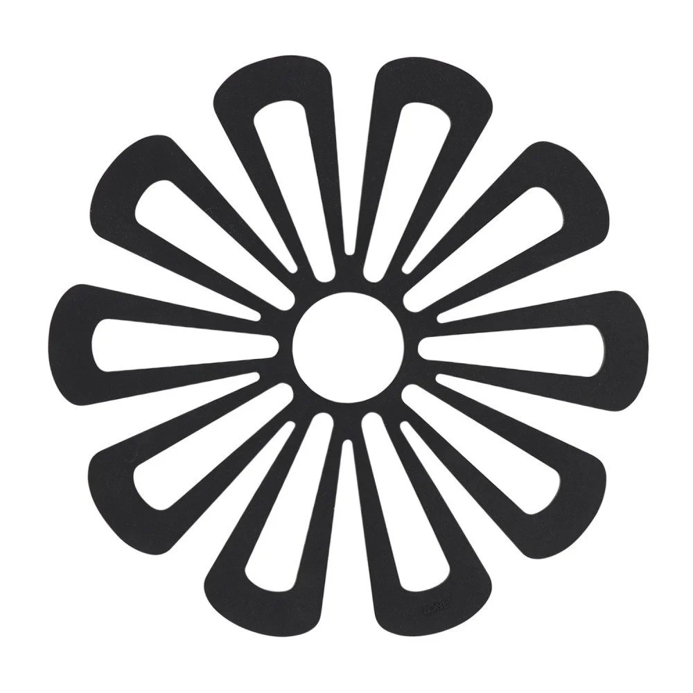 Černá silikonová podložka pod horké nádoby Zone Flower v:1007852