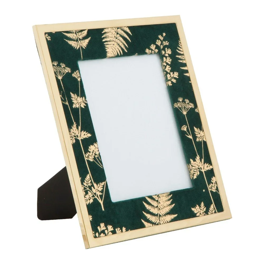 Zeleno-zlatý stolní fotorámeček Mauro Ferretti Glam, 15 x 20 cm v:1261426