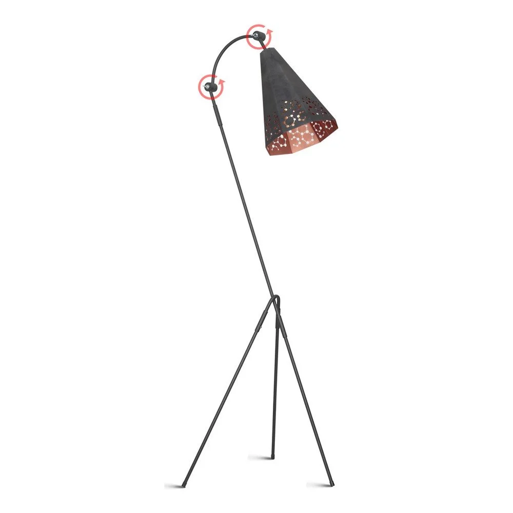 Černá volně stojící lampa Glimte Atom Big Black v:1196920