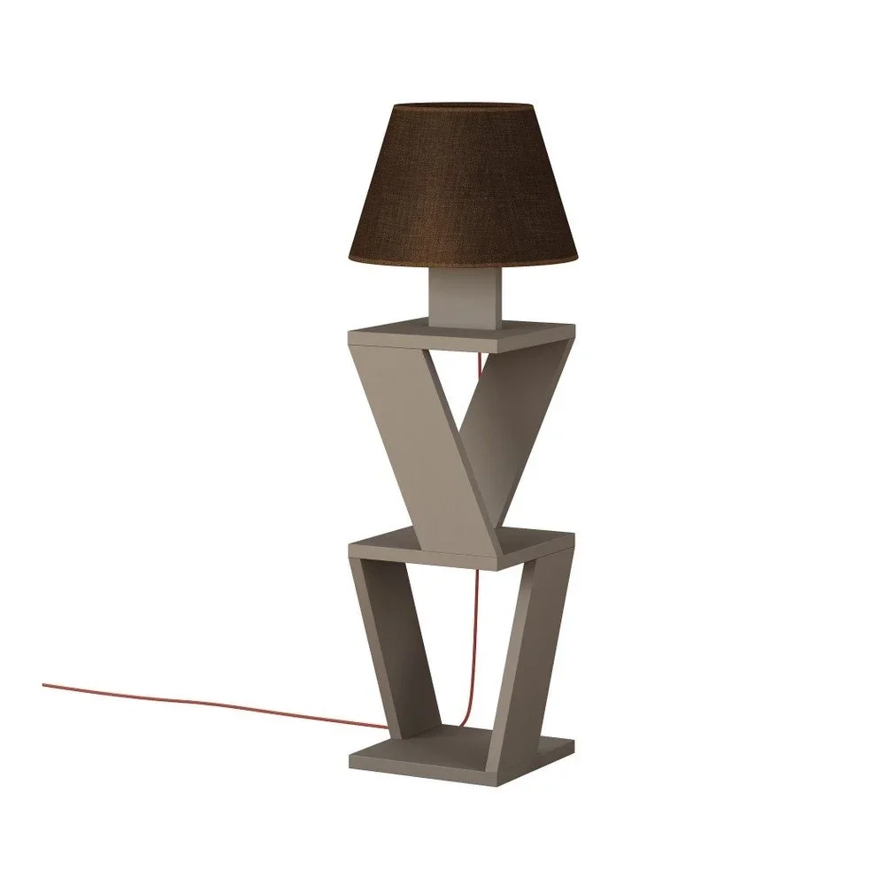 Hnědá volně stojící lampa Kozena Light Mocha Brown v:1246132