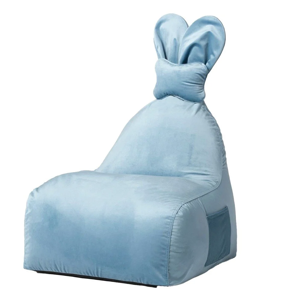 Modrý dětský sedací vak Funny Bunny – The Brooklyn Kids v:1748008