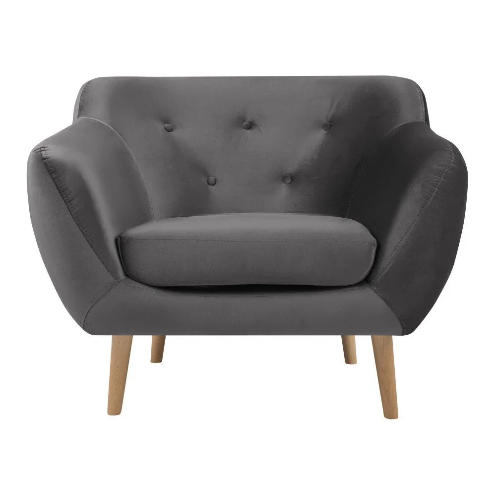 Šedé křeslo Mazzini Sofas Amelie v:983834