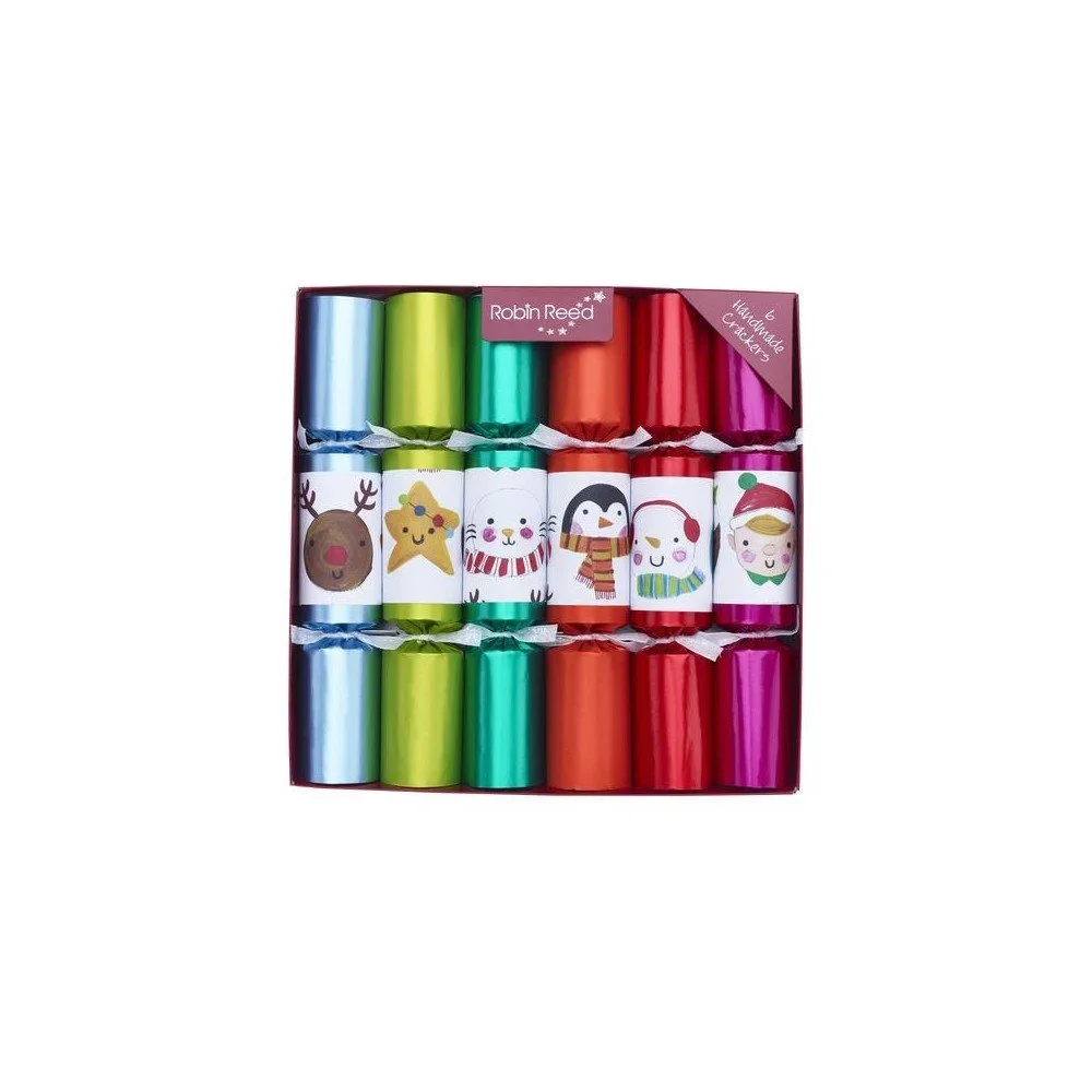 Sada 6 vánočních crackerů Robin Reed Multi Colour Characters v:1352971