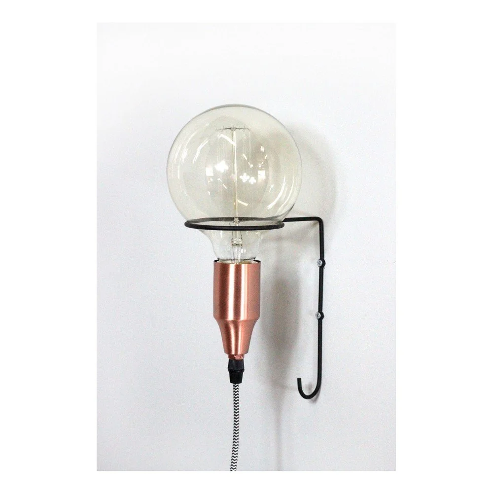 Nástěnná lampa s šedým kabelem Red Cartel Atom v:1160492