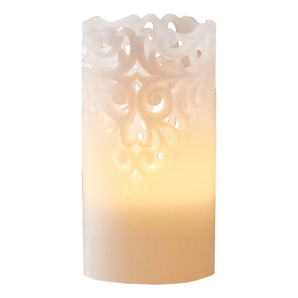 Bílá vosková LED svíčka Star Trading Clary, výška 15 cm v:903656