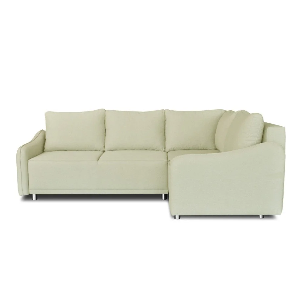 Béžová rohová rozkládací pohovka Windsor & Co. Sofas Delta, pravý roh v:762714
