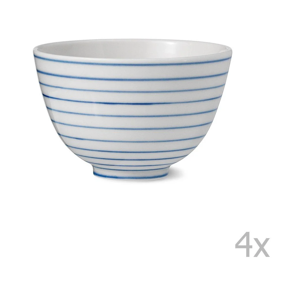 Sada 4 ručně vyráběných porcelánových misek Anne Black Alais, výška 9 cm v:920138