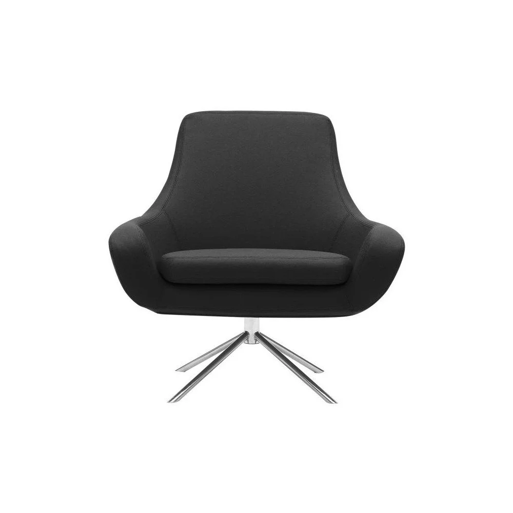 Antracitové otočné křeslo Softline Noomi Swivel v:1373339