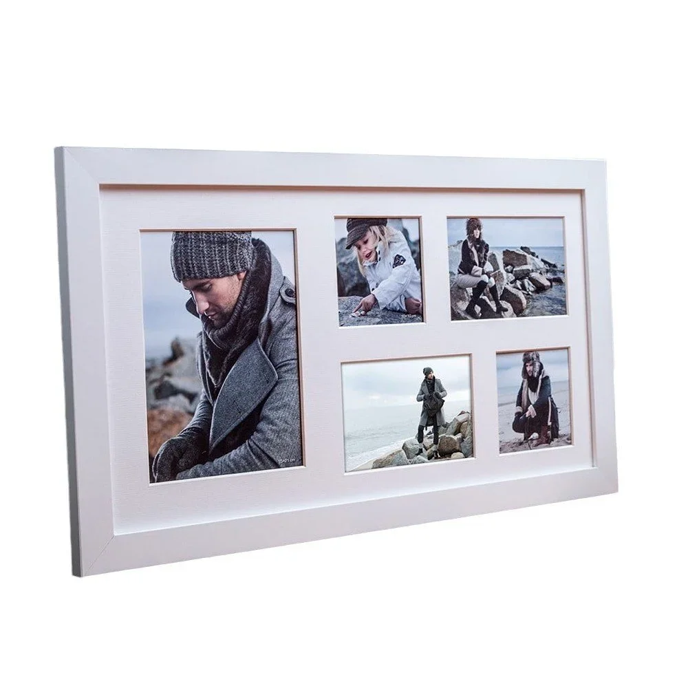 Bílý rámeček na 5 fotografií Styler Narvik, 51 x 27 cm v:1195790