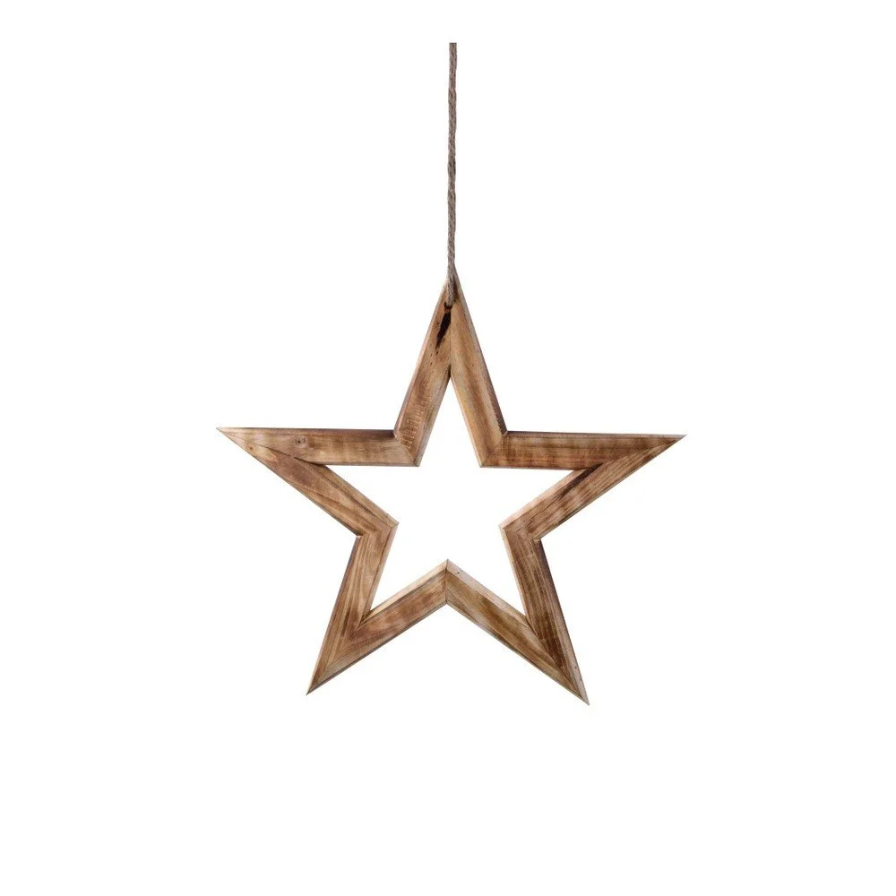 Dřevěná závěsná dekorace Ego Dekor Star, šířka 35 cm v:1315278